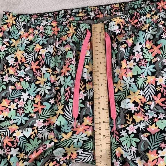 Chubbies‎ Shorts Mens 2XL Black Tropical Floral Swim Trunks Drawstring Lined - Picture 4 of 11